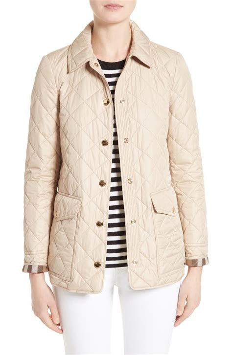 yellow burberry quilted jacket|burberry quilted jacket nordstrom.